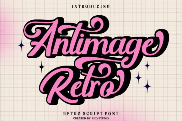 Antimage Retro Font for Business Branding