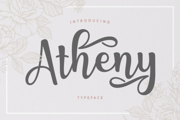 Atheny Font: Elegant Script for Creative Makers
