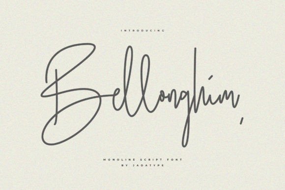 Bellonghim Font: Elegant Script for Creative Projects