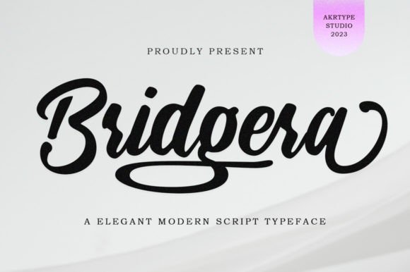 Bridgera: A Script Font for Elegant Branding