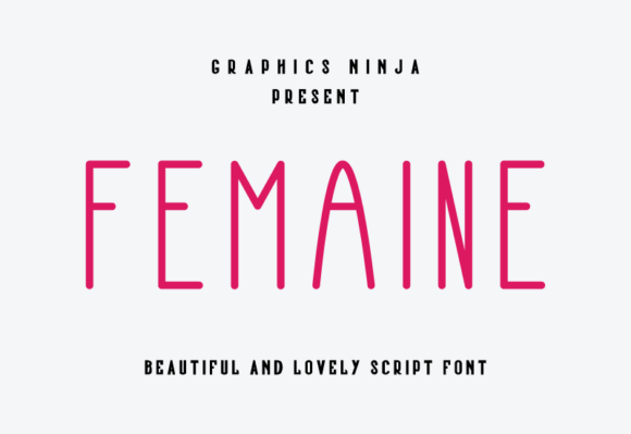 Femaine Font: Elegant Script for Creative Projects