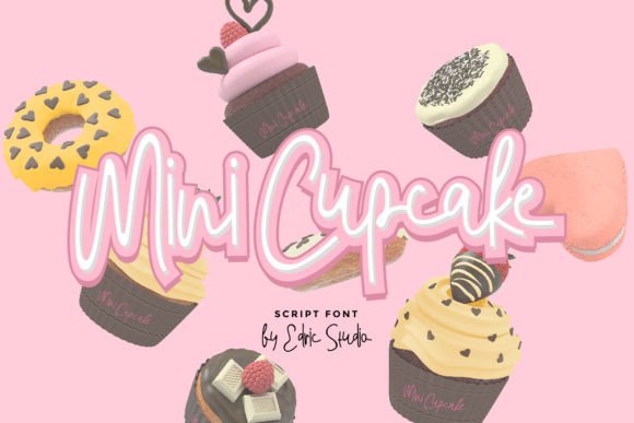 Mini Cupcake Font for Web Design
