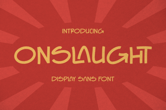 Onslaught: A Bold Display Font