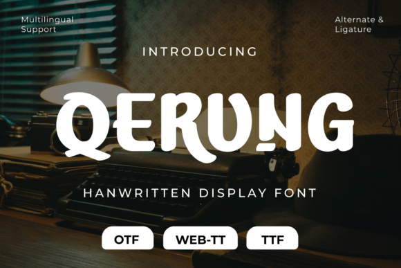 Qerung Font: Handwritten Elegance for Business