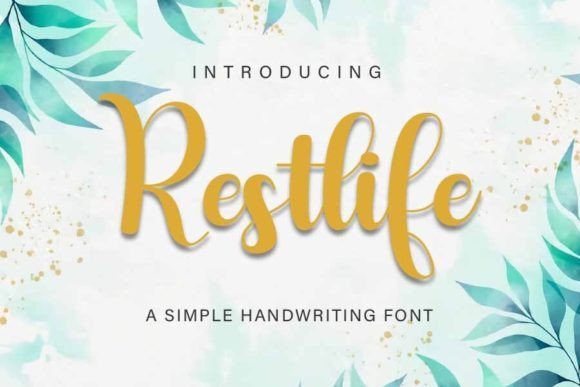 Restlife Font for Creative Makers