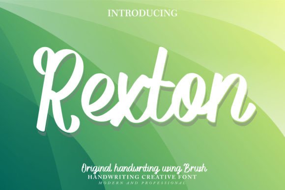 Rexton Font for Creative Makers
