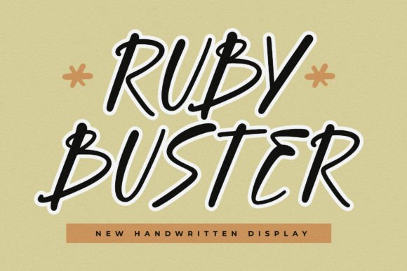Ruby Buster Font for Creative Campaigns