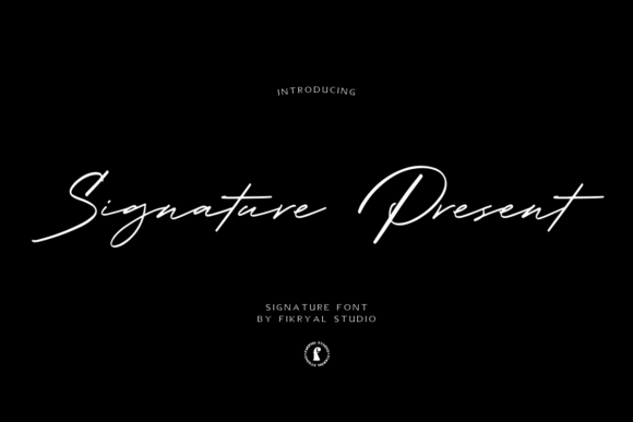 Signature Present Font