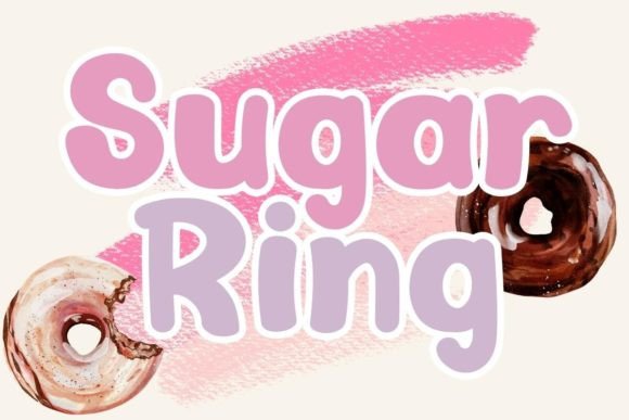 Sugar Ring Font for Creative Projects
